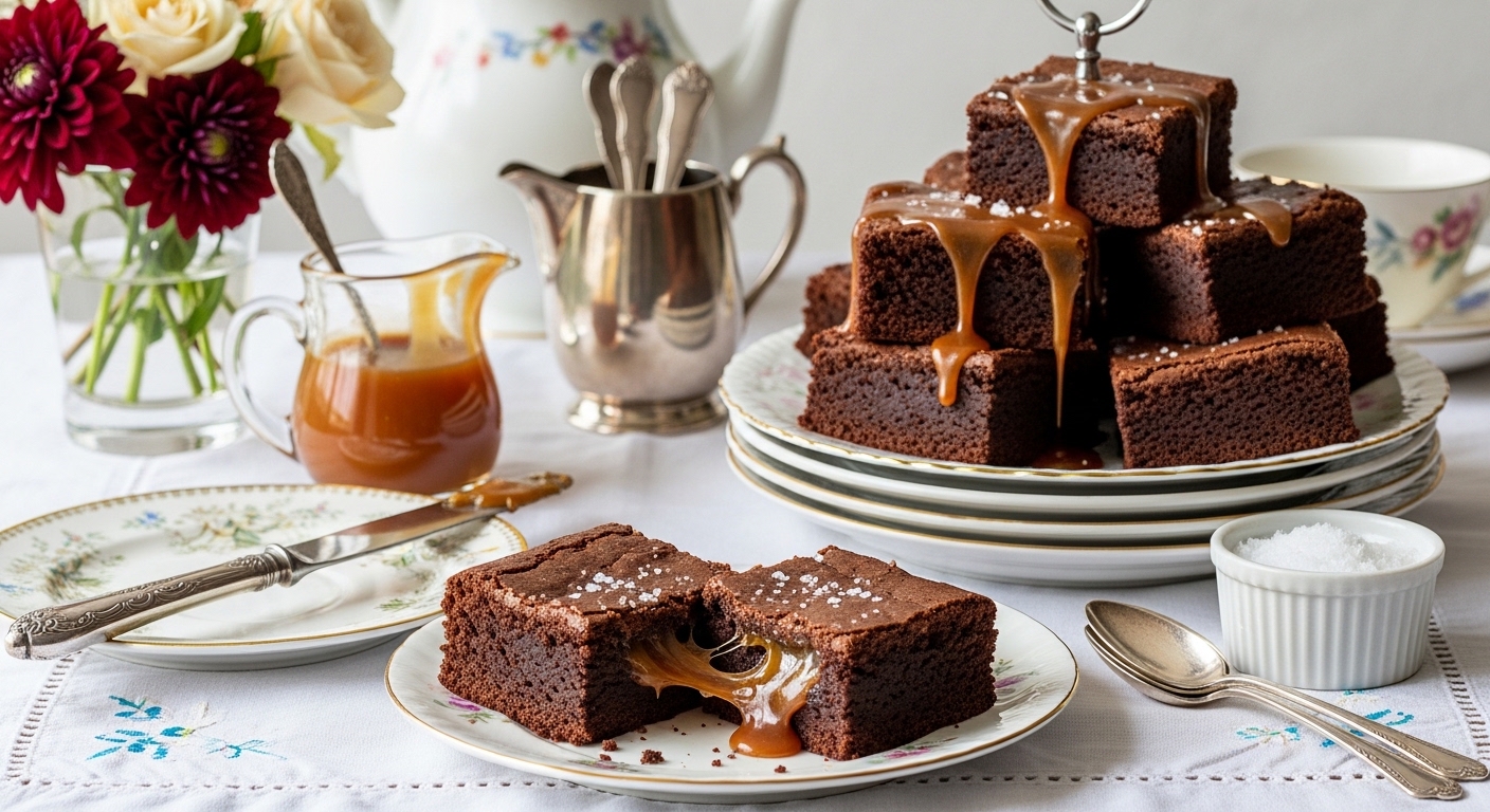Heavenly Caramel Swirl Brownies