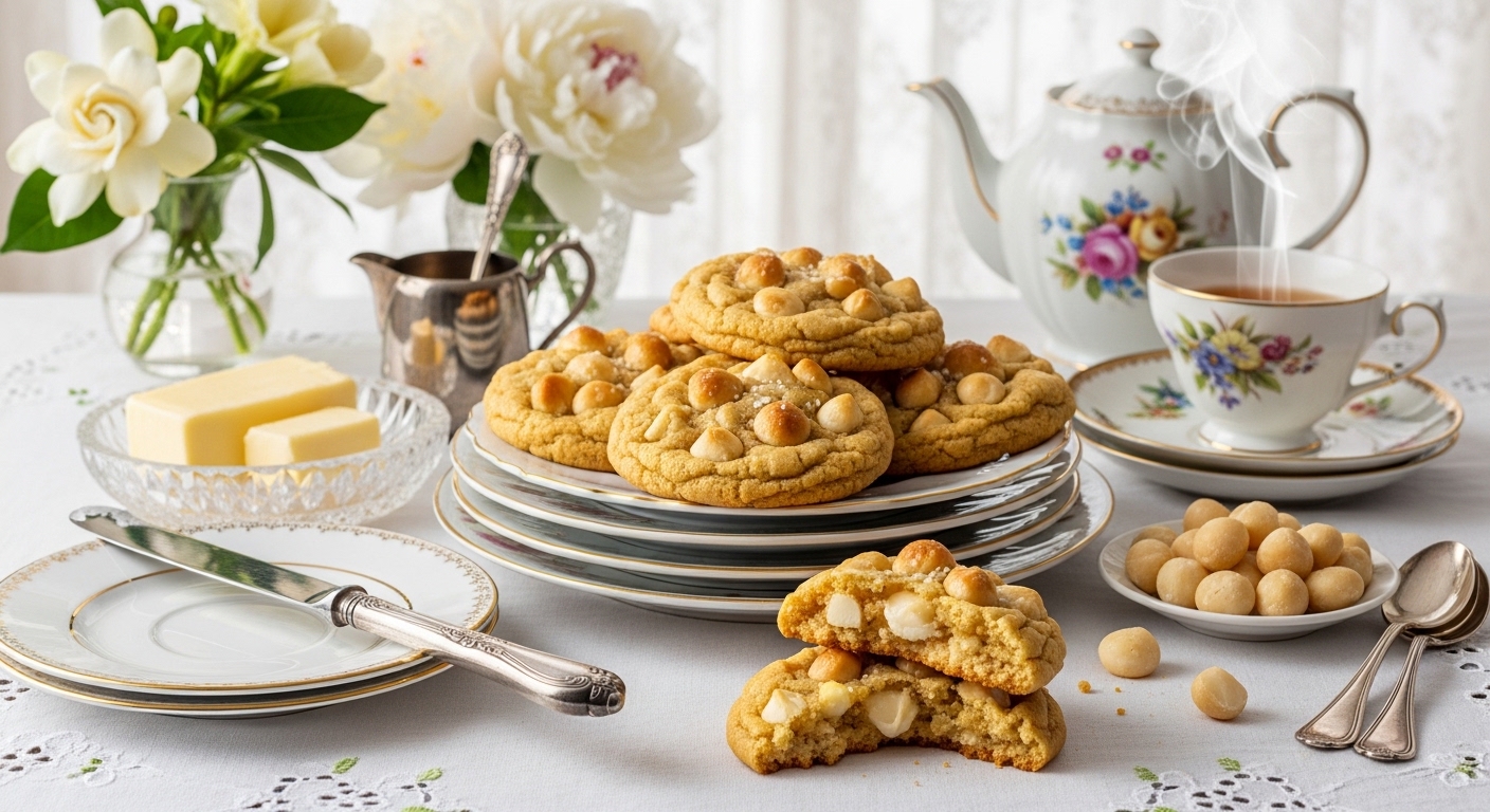 Golden Grace Macadamia Nut Cookies